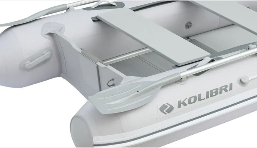 Двомісний надувний моторний човен Kolibri КМ-270DXL + Алюмінієвий пайол КМ-270DXL Алюмінієвий пайол фото
