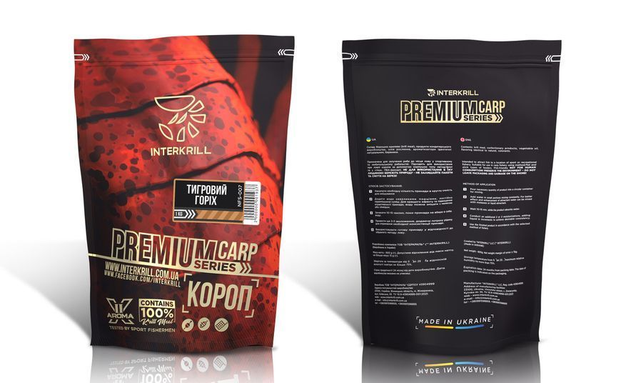 Прикормка Interkrill Premium Series "Короп-Тигровий горіх" 1кг NFS-007 фото