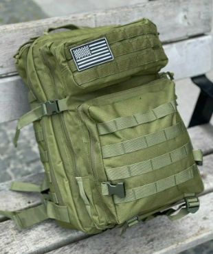 Рюкзак для туризма и рыбалки на 50л (материал Cordura) RT-1512 хакі фото