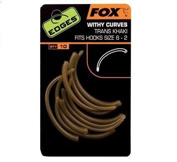 Ледарка Fox Edges Withy Curve adaptor hook sizes 6-2 trans khaki CAC562 фото