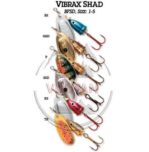 Блесна никелевая Blue Fox Vibrax Shad BFSD3 (GSD) BFSD3 GSD фото