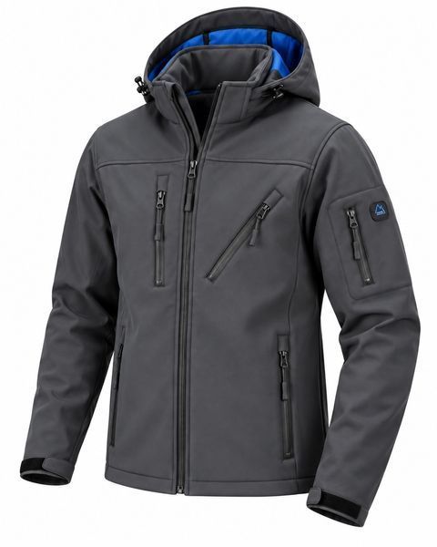 Демисезонный мужской костюм SoftShell (софтшелл), 50р. Soft Shell gray фото