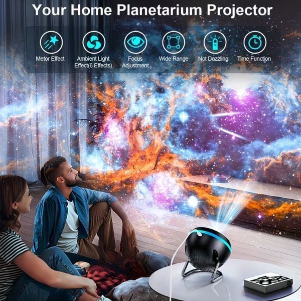 Проєктор зоряного неба Galaxy Projector 13-в-1 4K HD з 13 дисками, ефектом падаючих зірок Galaxy Projector фото