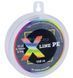 Шнур плетеный X LINE PE 150 M MULTICOLOR w461