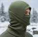 Тактическая балаклава маска для лица универсальная на флисе полумаска унисекс цвет олива Тактическая маска олива фото 3