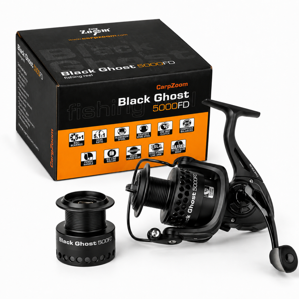 Катушка Carp Zoom Black Ghost 5000FD 5+1BB карповая фидерная с передним фрикционом CZ3062 фото