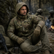 Тактична куртка парку Han Wild Multicam Rip-Stop з флісовою підкладкою &mdash; куртка з капюшоном і велкро Парка с флисом мультикам фото 8