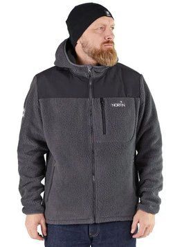 Флисовая куртка мужская Norfin POLARGUARD с капюшоном теплая зимняя из плотного флиса 360 г/м&sup2; Norfin POLARGUARD GR фото