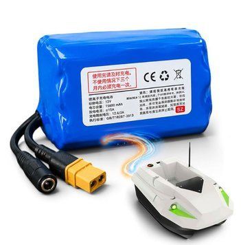Акумулятор 12V 15600 mAh для прикормочного кораблика D50 / D50B / D50D Li-ion Flytec 12V 15600 mah фото