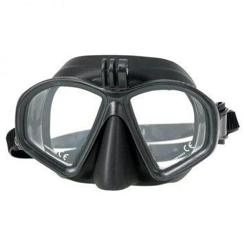 Маска для дайвинга Marlin Matte Black с креплением для GoPro Matte Black фото