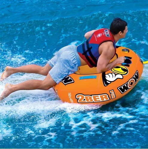 Одномісна надувна тарілка WOW 2BER 1Р TOWABLE (трос і насос у комплекті) WOW 2BER 1Р фото