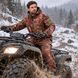 Костюм мужской демисезонный Softshell на флисе водозащитный для охоты, рыбалки, туризма и квадроцикла, камуфляж Лес Soft shell shark дубок фото 9