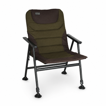 Рибальське крісло FOX EOS 1 Chair Compact Khaki з підлокітниками та регульованими ніжками CBC085 фото