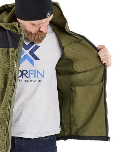 Зимняя куртка из плотного флиса Norfin POLARGUARD GREEN с капюшоном и высоким воротником Norfin POLARGUARD GREEN фото