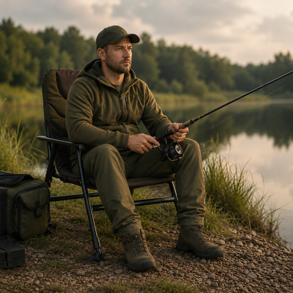 Рыболовное кресло FOX EOS 1 Chair Compact Khaki с подлокотниками и регулируемыми ножками CBC085 фото