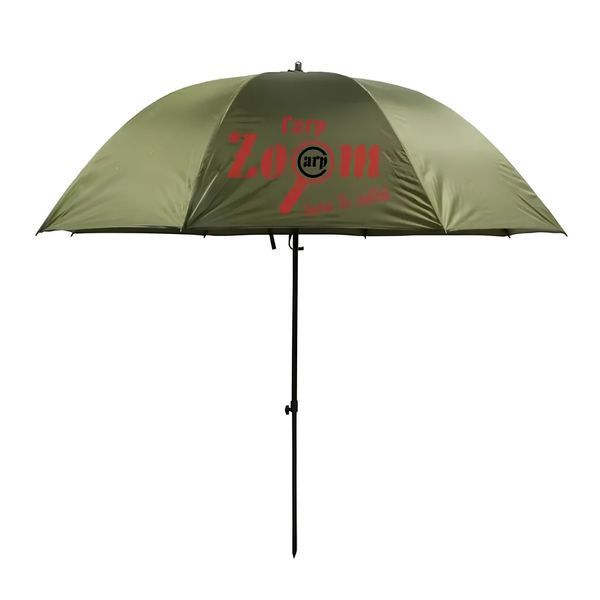 Парасолька рибальська Carp Zoom Umbrella Steel Frame CZ7641, фірмова рибальська парасолька Carp Zoom CZ7641 фото