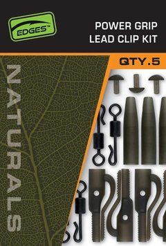 Набір безпечних кліпс з посиленим конусом FOX Edges Naturals Power Grip Lead clip kit CAC843 фото