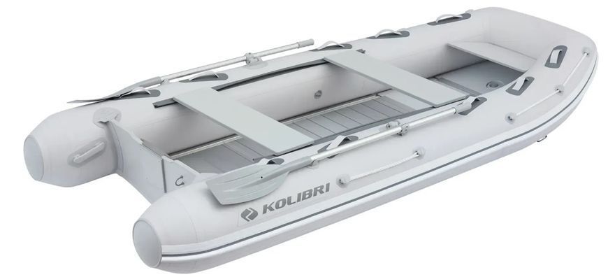 Двухместная надувная моторная лодка Kolibri КМ-330DXL + Алюминиевый пайол КМ-330DXL Алюмінієвий пайол фото