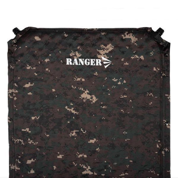 Самонадувний килимок Ranger Sinay Camo 195х60х5см з навантаженням до 120кг, самонадувний матрац Ranger RA6642 фото