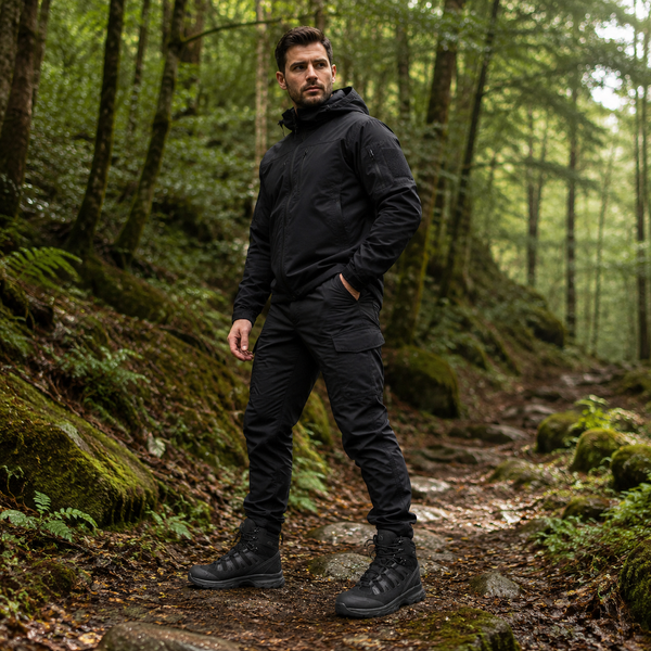 Чоловічі тактичні черевики Salomon Quest 4D GTX Forces 2 Gore-Tex, водонепроникні демісезонні черевики Salomon Quest 4D черные фото