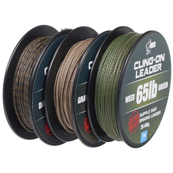 Ледкор Nash Cling-On Leader 40Lb gravel clay (гравій) 10м T8462 фото