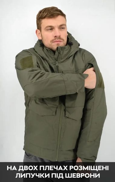 Чоловіча тактична куртка Omni-Heat Reflective, мультифункціональна чоловіча куртка до -20С Куртка Omni-heat хаки фото