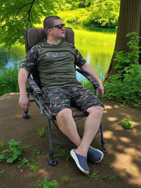 Кресло 150кг Fox Super Deluxe Recliner Chair, усиленное раскладное кресло Fox (Великобритания) CBC102 фото