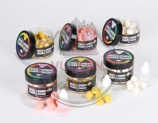 Плаваючі бойли DYNAMITE BAITS Hit n Run Pop-Up White 15mm + бустер DY1272 фото