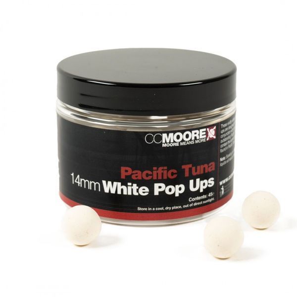 Поп-апи CC Moore Pacific Tuna White Pop Ups 14mm (45шт) 90129 фото