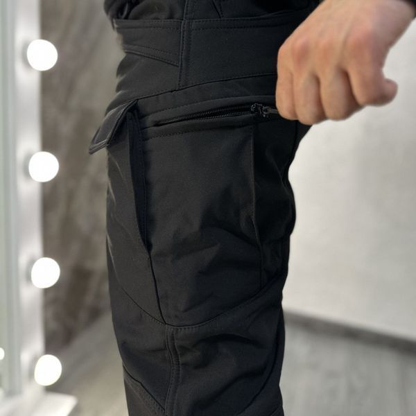 Демисезонные штаны Esdy Soft Shell IX-7, фирменные износостойкие штаны, черные IX-7 PA-02 черный фото