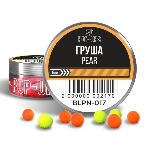 Поп апы Interkrill POP-UP 6mm Pear/Груша, 15г BLPN-017 фото