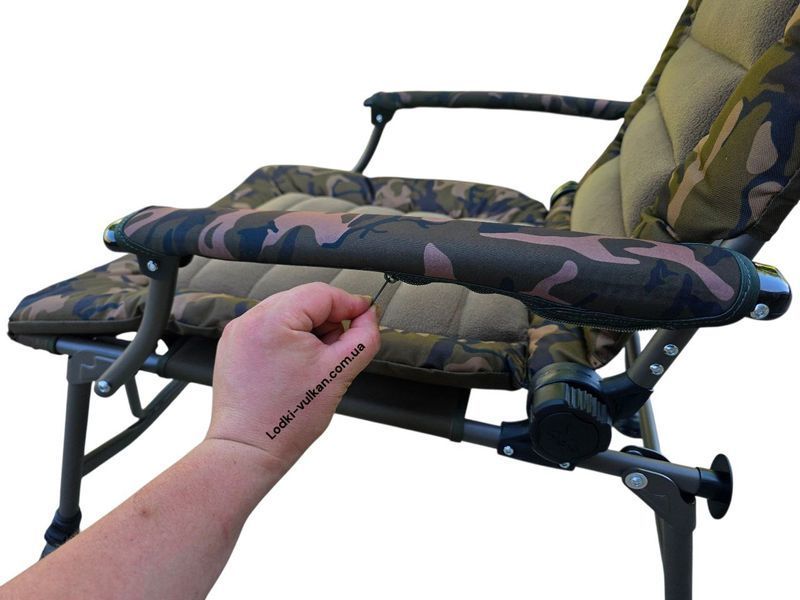 Кресло 150кг Fox Super Deluxe Recliner Chair, усиленное раскладное кресло Fox (Великобритания) CBC102 фото