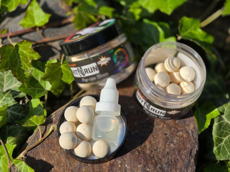 Плаваючі бойли DYNAMITE BAITS Hit n Run Pop-Up White 15mm + бустер DY1272 фото