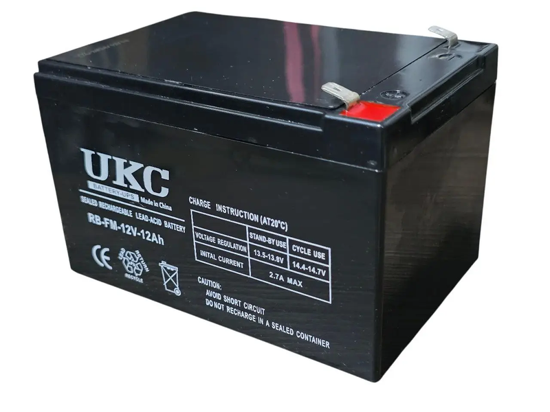 Свинцево-кислотний акумулятор UKC RB-FM-12V-12Ah, Свинцевокислотний акумулятор, Свинцово кислотна АКБ UKC RB-FM-12V фото