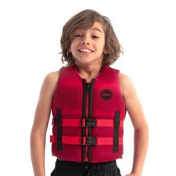 Детский страховочный жилет для мальчиков и девочек Jobe Neoprene Life Vest Kids Red ( от 128 до 164см) 244921013 фото