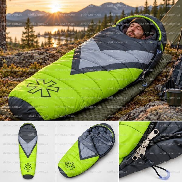 NORFIN Atlantis Plus 350 L &mdash; теплий спальник-кокон 350 г/м&sup2;, Comfort 0&deg;C, Extreme &minus;10&deg;C, NF-30119 NF-30119 фото