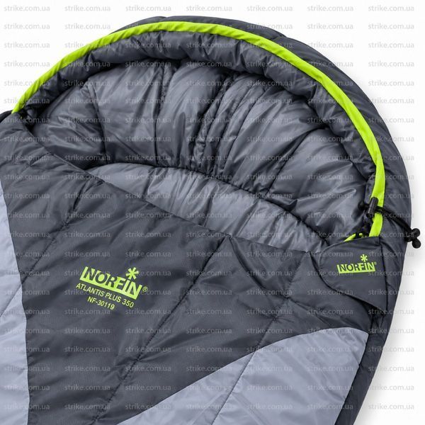 NORFIN Atlantis Plus 350 L &mdash; теплий спальник-кокон 350 г/м&sup2;, Comfort 0&deg;C, Extreme &minus;10&deg;C, NF-30119 NF-30119 фото