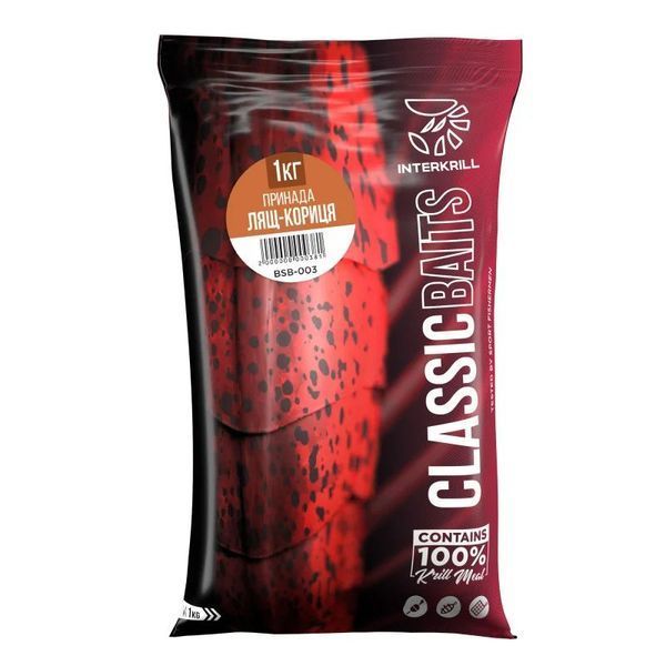 Прикормка Interkrill "Лещ-Корица" 1кг BSB-003 фото