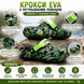 Кроксы летние EVA с вентиляцией и регулируемым ремешком Кроксы листья фото 6