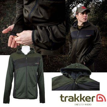 Худи Trakker Marl Fleece Back Hoody, мужская кофта на молнии Trakker 207372 фото
