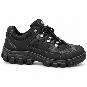 Кросівки DAGO Style 22-07 Black Pixel чоловічі &mdash; чорні тактичні, рельєфна ПВХ підошва, для міста, роботи й активного відпочинку 22-07 черный пиксель фото