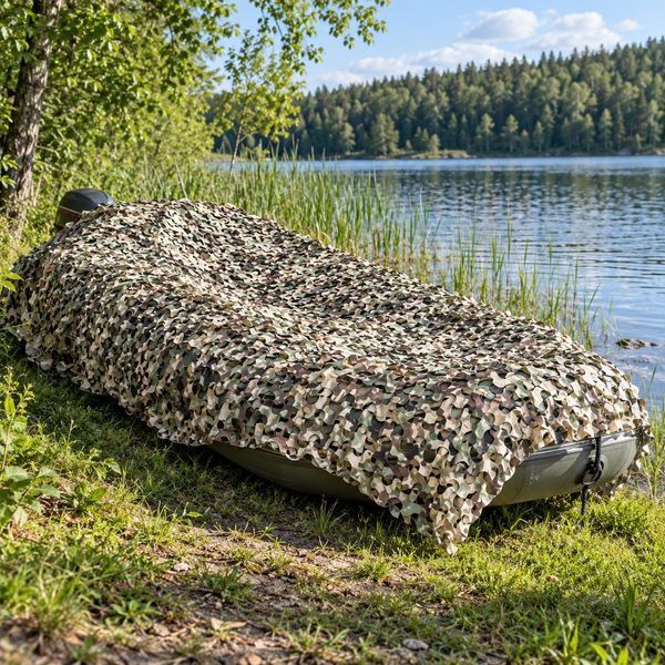 Камуфляжная маскировочная сеть Multicam 2&times;3 м для автомобиля, лодки и полевого укрытия Сетка 2х3м фото