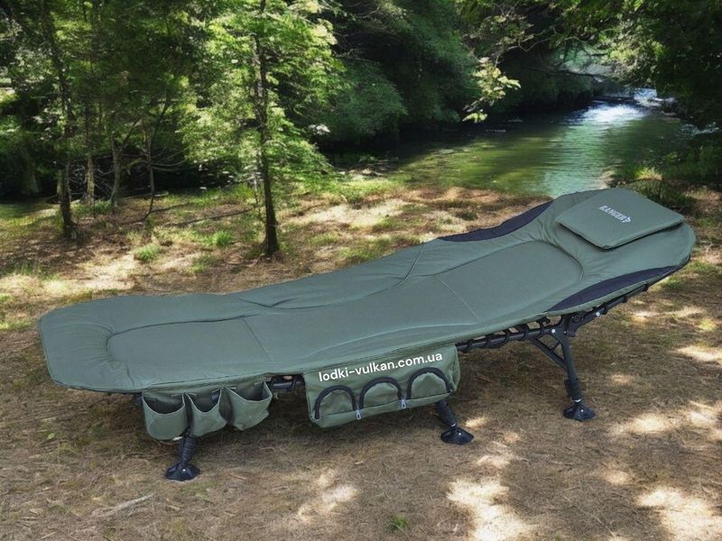 Фирменная раскладушка Ranger Campfeuer до 150кг, усиленная кровать-раскладушка Ranger RA5507 RA 5507 фото