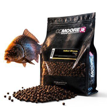 Стік-мікс CC Moore Halibut Ultramix 1kg, мікс палтусового пелетсу CCMoore 4-6-8 мм 92402 фото