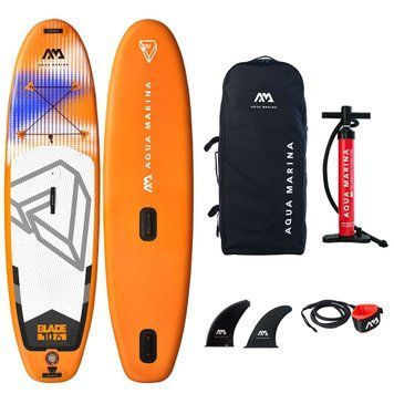 Доска для плавания AQUA-MARINA BLADE-WINDSURF ISUP, 3.2M/15CM до 150кг BT-22BL фото