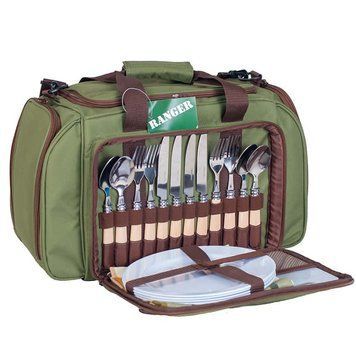Набор посуды для пикника на 4 персоны Ranger HB4-605 Pic Rest (RA9903), фирменный туристический набор посуды RA 9903 фото
