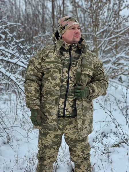 Зимовий бушлат ЗСУ до -30C Куртка пиксель ММ14 фото