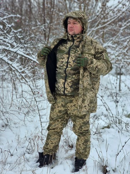 Зимовий бушлат ЗСУ до -30C Куртка пиксель ММ14 фото