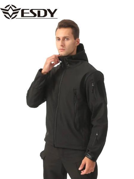 Демисезонная куртка Esdy Softshell Shark&nbsp;Skin 01, универсальная куртка, черная Shark&nbsp;Skin 01 черный фото