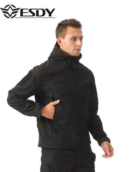 Демисезонная куртка Esdy Softshell Shark&nbsp;Skin 01, универсальная куртка, черная Shark&nbsp;Skin 01 черный фото